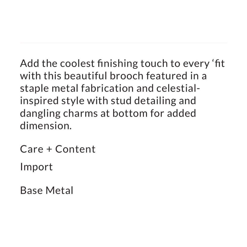 🆕Free People Celestial Dreams Brooch - Picture 4 of 5